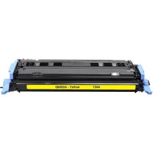 Compatible  Toner HP laserjet Q6002A Amarillo 1600 2600 2605 124A
