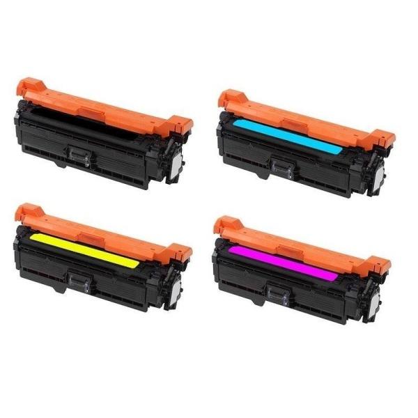 4x Toner Remanufacturado ce250a ce251a ce252a ce253a