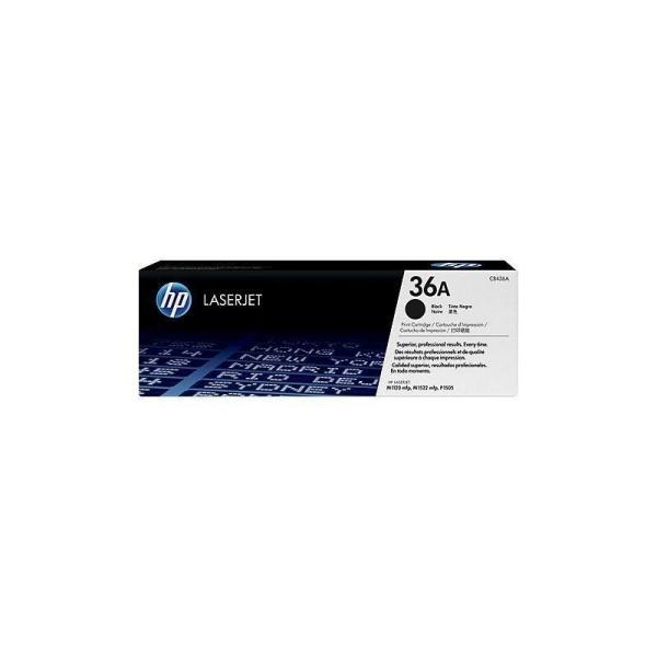 Cartucho de impresión negro HP LaserJet CB436A con tecnología de impresión Smart (CB436A)