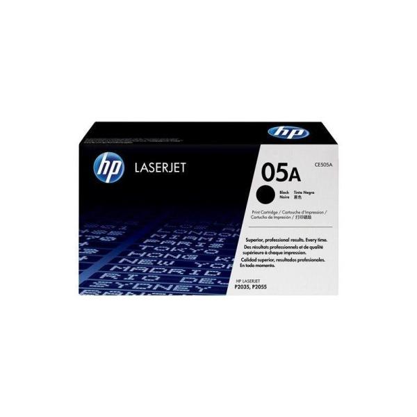 Cartucho de impresión en negro HP LaserJet CE505A con tecnología de impresión inteligente (CE505A)
