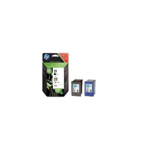 Cartuchos de impresión para inyección de tinta en paquetes combinados HP 21 / HP 22 (SD367AE)
