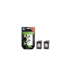 Paquete de 2 cartuchos de tinta negra para inyección de tinta HP 338 CB331EE