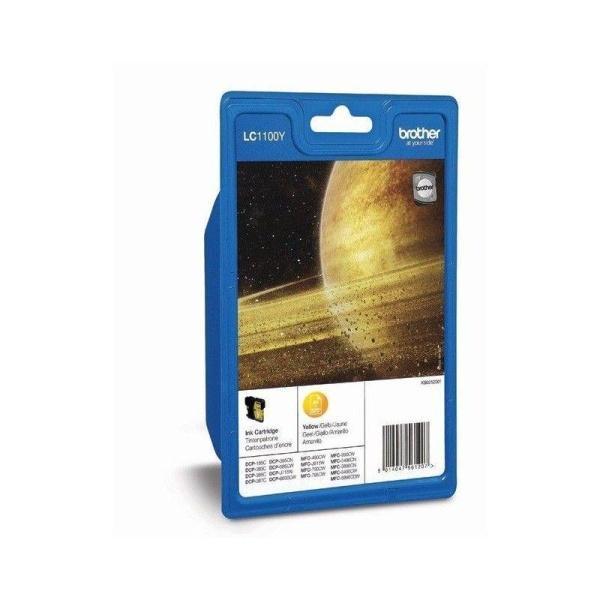 Cartucho de tinta Amarillo original Brother LC1100Y