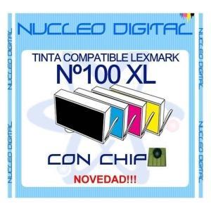 Cartucho de tinta XL Alta Capacidad compatible Lexmark Nº100