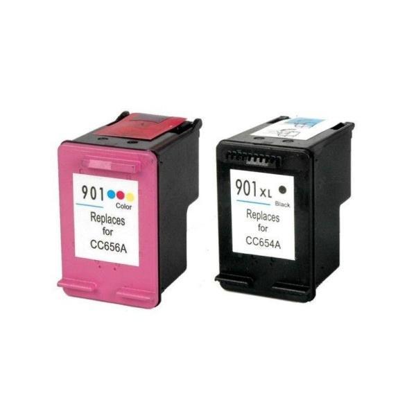 HP 901 XL NEGRO Y COLOR TRICOLOR REMANUFACTURADO OFFICEJET CC654 CC656