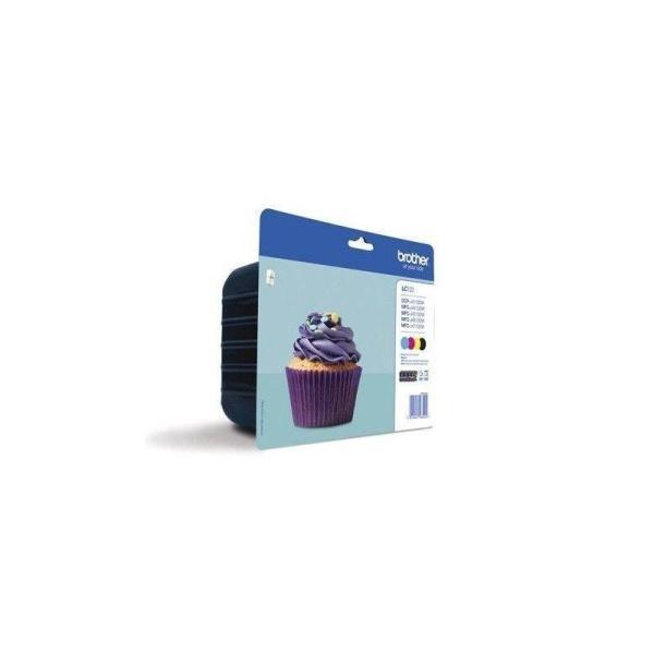 Pack de 4 cartuchos (BK/C/M/Y) de tinta Innobella™ LC123VAL