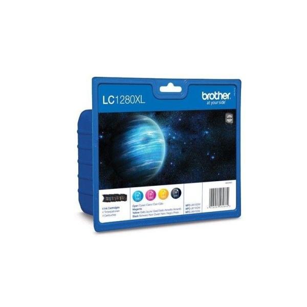 Value Pack con cuatro cartuchos de tinta XL LC1280XLVALBP