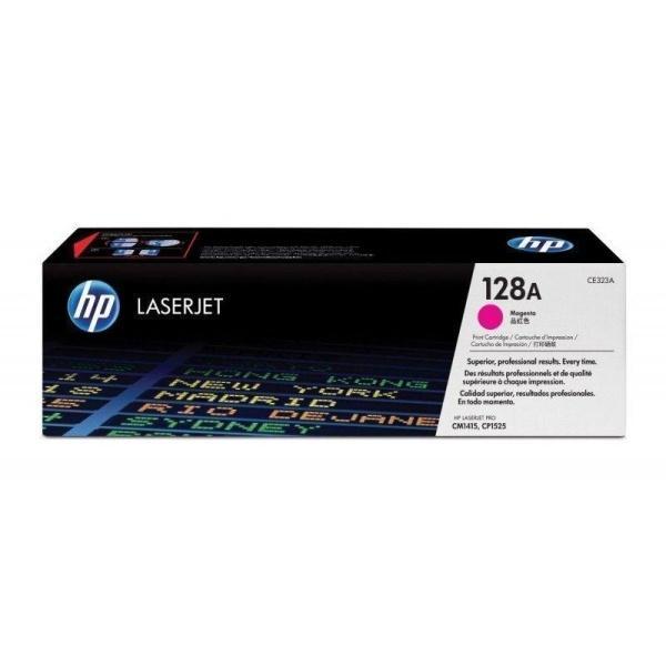 Cartucho de tóner original LaserJet HP 128A magenta CE323A