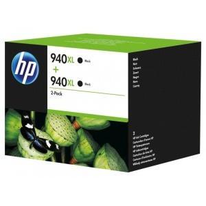 Pack de 2 cartuchos de tinta original HP 940XL de alta capacidad negro D8J48AE