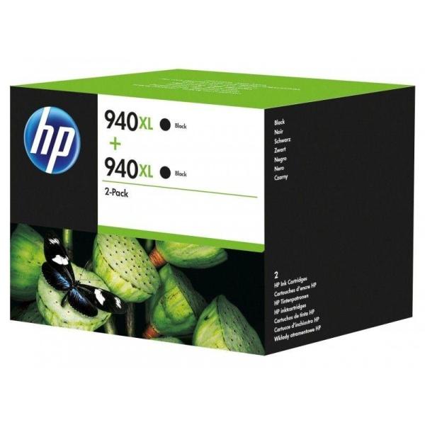 Pack de 2 cartuchos de tinta original HP 940XL de alta capacidad negro D8J48AE