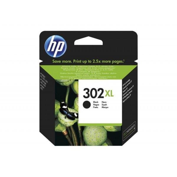 Cartucho de tinta Negro XL original HP 302Xl F6U68Ae