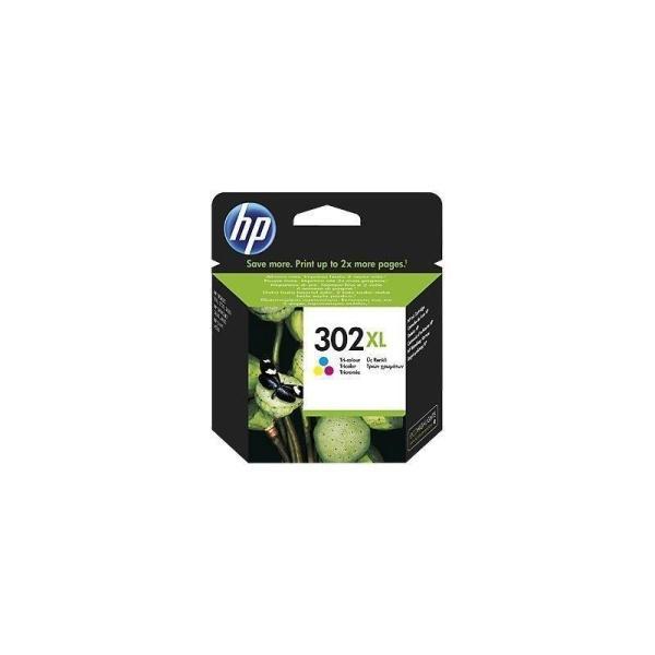 Cartucho de tinta Tricolor XL original HP 302Xl F6U67Ae