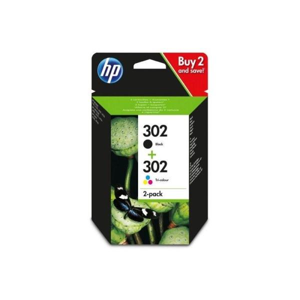 Pack de cartuchos Negro original HP 302 X4D37AE
