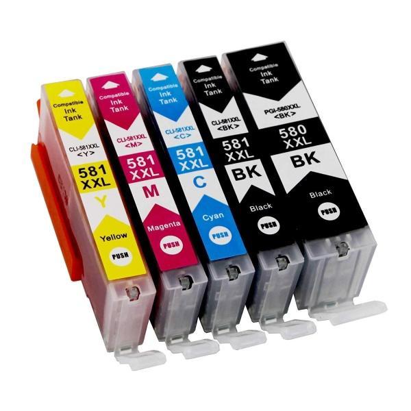 Pack ahorro XL compatible Canon 580XL