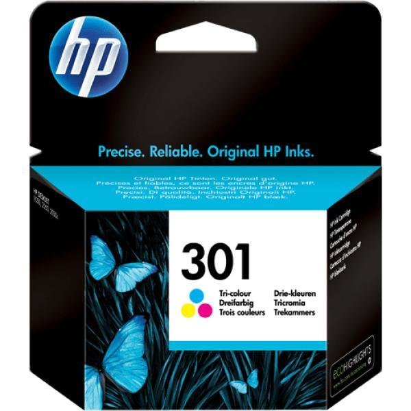 Original Cartucho de tinta tricolor HP 301 (CH562EE)