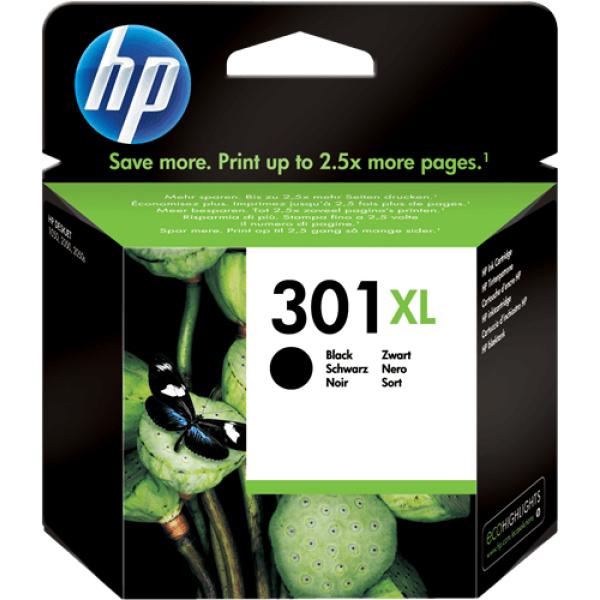 Original Cartucho de tinta negra HP 301XL (CH563EE)