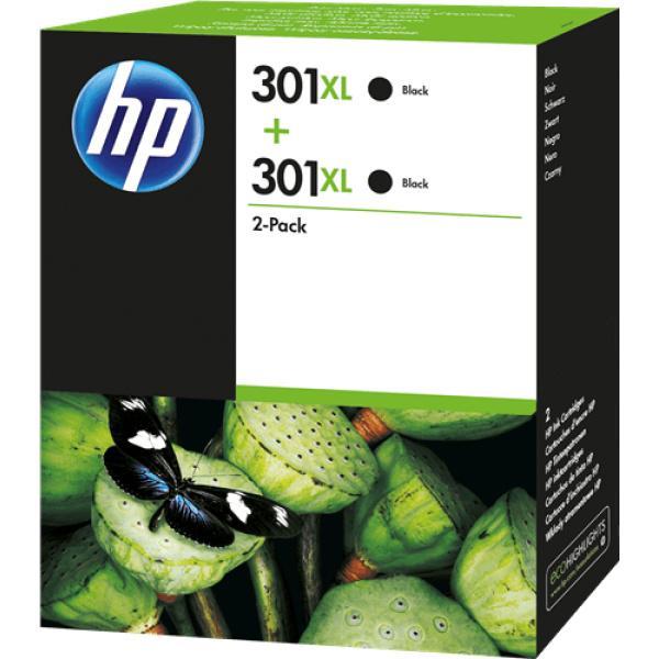 Pack de cartuchos Negro XL original HP 301XL D8J45AE