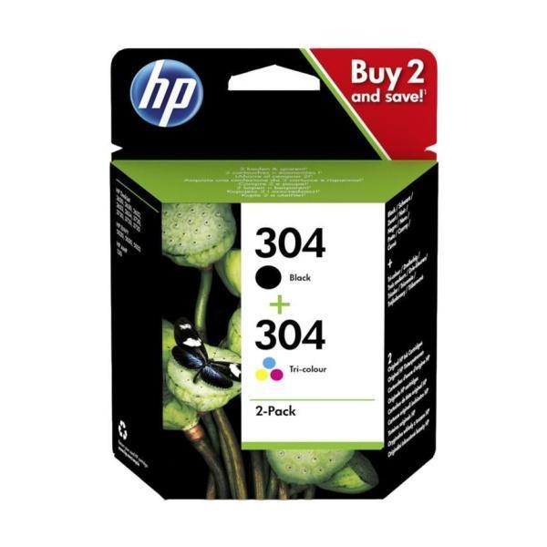 Pack de cartuchos Negro original HP 304 3JB05AE