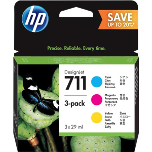 Pack de cartuchos Cian original HP 711 P2V32A