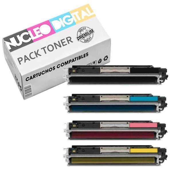 Pack Ahorro 4 Tóner HP 130A Compatibles | Serie CF350A a CF353A