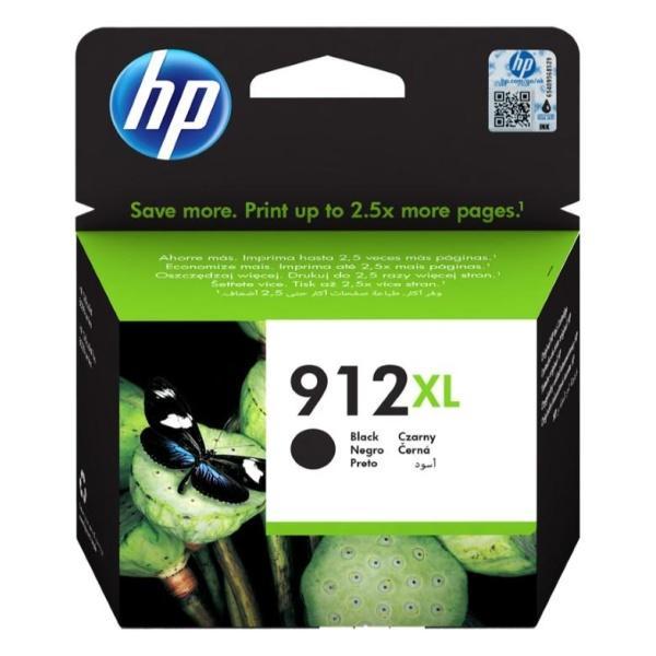 Cartucho de tinta Negro XL original HP 912XL 3YL84AE