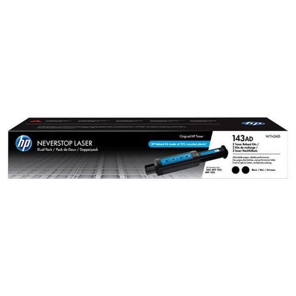 Original Pack de 2 kit de recarga de toner HP W1143AD 143AD