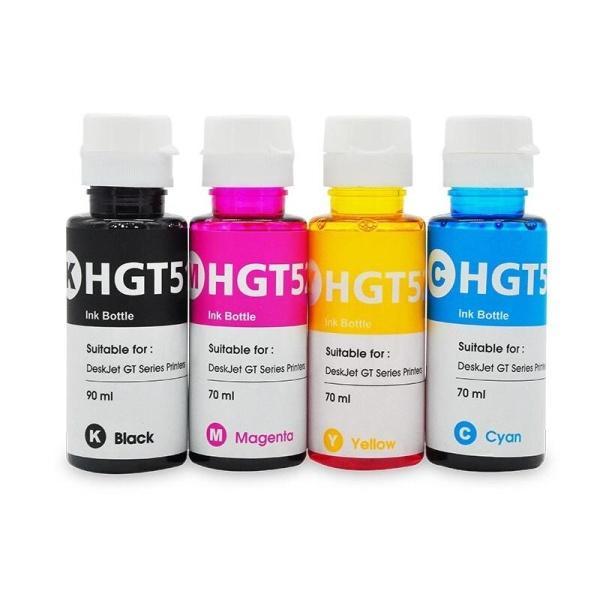 Compatible HP GT51- GT52  Botellas de tinta juego completo