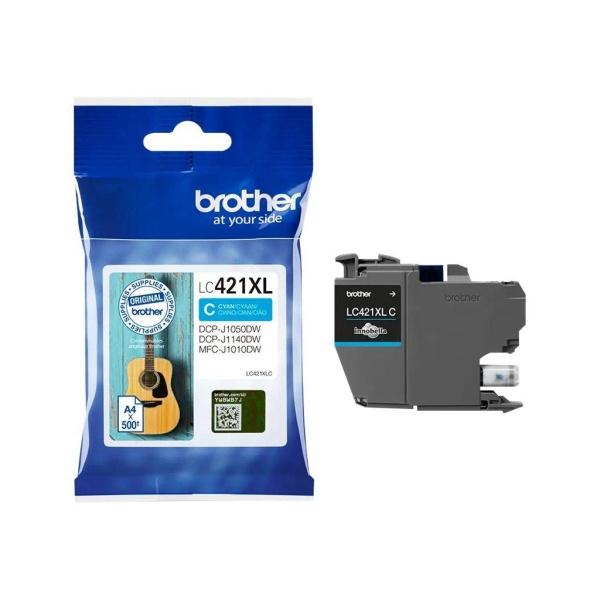 Cartucho de tinta Cian XL Alta Capacidad original Brother LC421XL