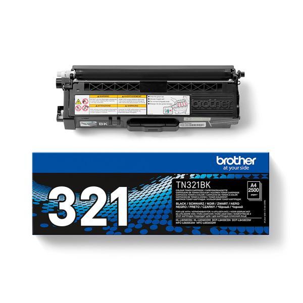 Cartucho de tóner original Brother 321BK
