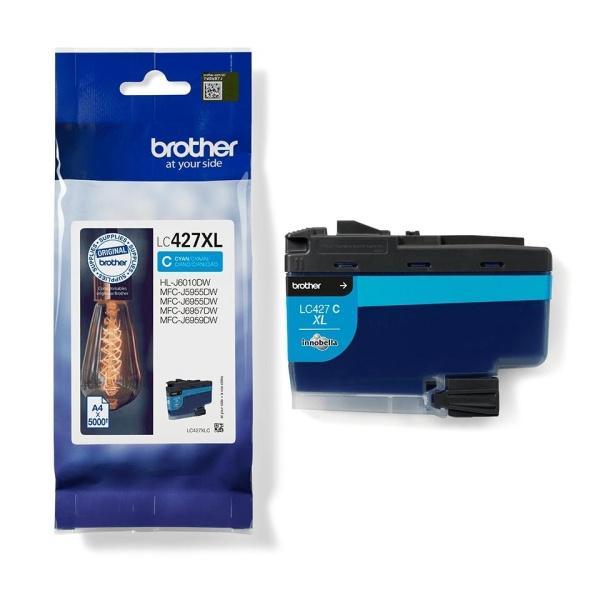 Cartucho de tinta Cian XL Alta Capacidad original Brother LC427XL