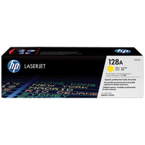 Original Cartucho de tóner  LaserJet HP 128A amarillo CE322A