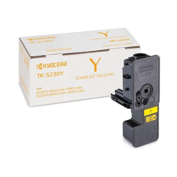 Original  Kyocera TK5230 Amarillo Cartucho de Toner 1T02R9ANL0/TK5230Y
