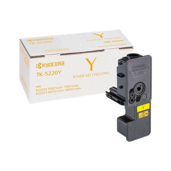 Original  Kyocera TK5220 Amarillo Cartucho de Toner 1T02R9ANL1/TK5220Y