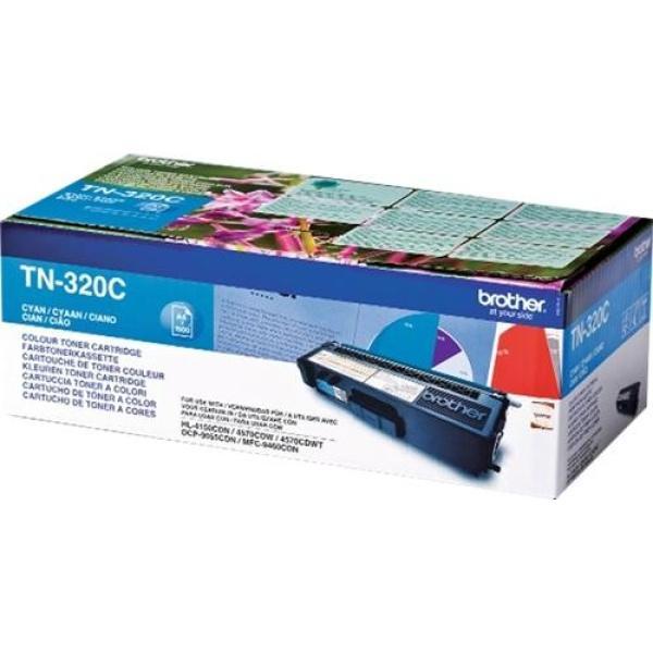 Original Cartucho de tóner Cian Brother TN320C