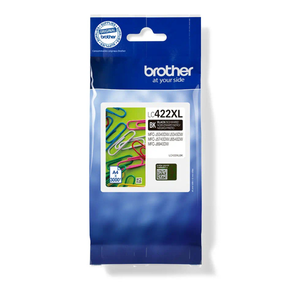Cartucho de tinta Negro XL Alta Capacidad original Brother LC422XL