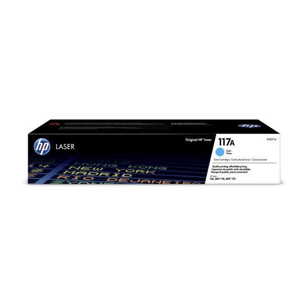 Cartucho de tóner Cian original HP W2071A 117A