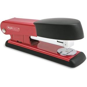 Rapesco Bowfin Grapadora Metalica de Sobremesa - Hasta 25 Hojas Rojo