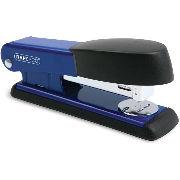 Rapesco Bowfin Grapadora Metalica de Sobremesa - Hasta 25 Hojas Azul