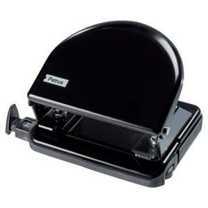 Petrus 52 Taladro Perforador Clasico Metalico - 20 Hojas Negro