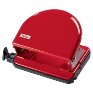 Petrus 52 Taladro Perforador Clasico Metalico - 20 Hojas Rojo