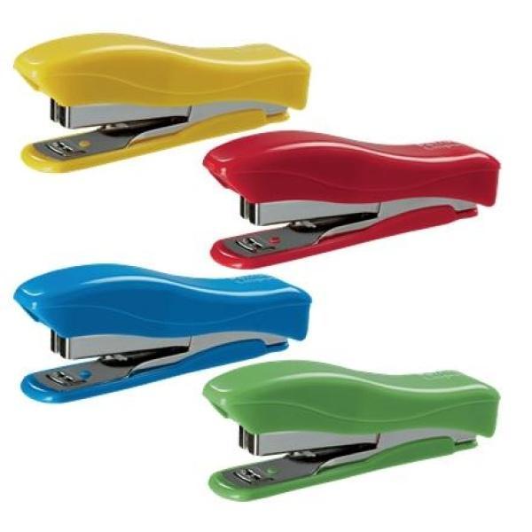 10 unidades Petrus 200 Liliput Grapadora + 1 Caja grapas 23/6-200 Hasta 12 Hojas Colores Surtidos