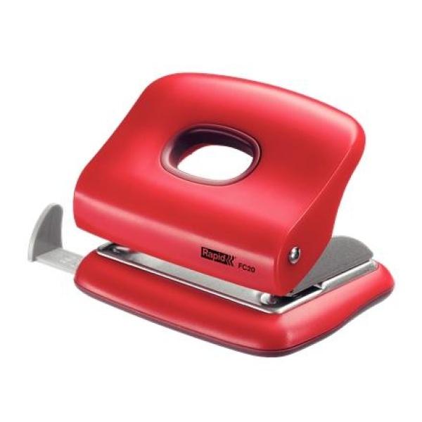 Rapid FC20 Taladro Perforador - 20 Hojas Rojo