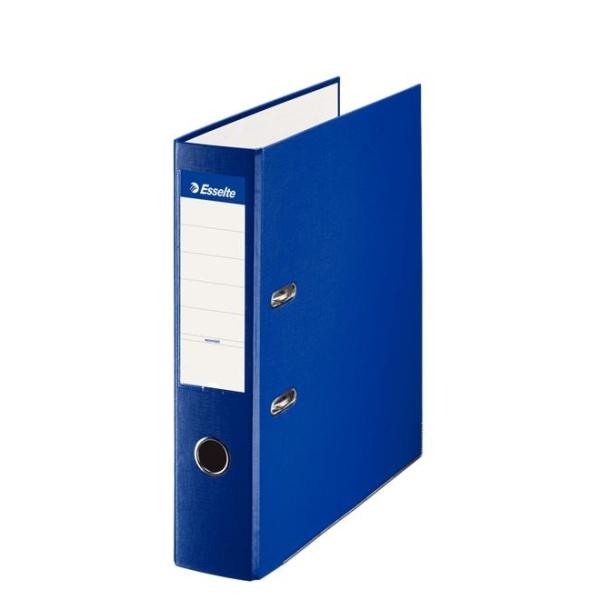 10 Esselte Archivador de Palanca - Formato Folio - Lomo 75mm - Capacidad para 500 Hojas - Color Azul