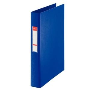 6 Esselte Carpeta de Anillas - Folio -  190 Hojas - 4 Anillas de 25mm - Azul - 64306