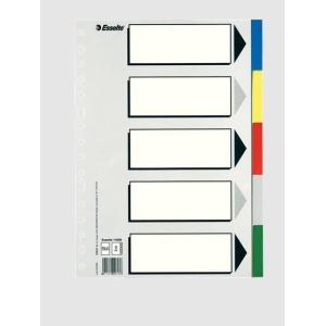 Esselte 613 Bolsa de 5 Separadores de Plastico Formato Folio - 11609