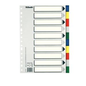 Esselte 713 Bolsa de 10 Separadores de Plastico Formato Folio - 11610