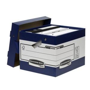 10 Fellowes Bankers Box Contenedor Archivos con Asas Ergonomicas Ergo Box Automatico