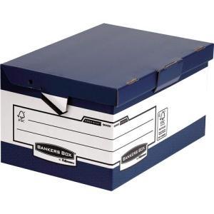 10 Fellowes Bankers Box Ergo-Stor Maxi Contenedor Archivos Asas Tapa Fija Automatico