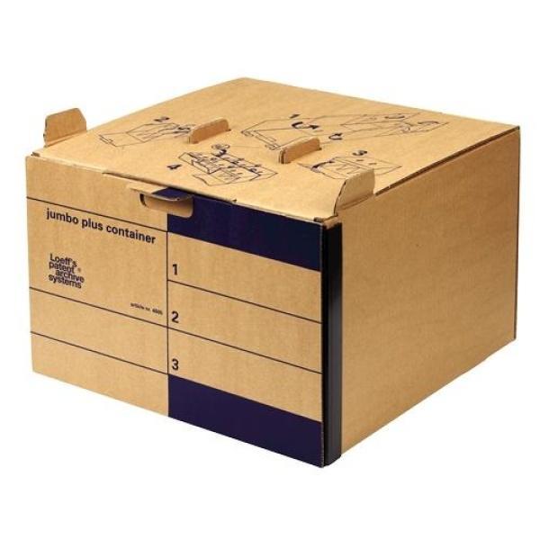 Fellowes Loeffs Pack 15 Contenedores Archivos Jumbo Plus Marron