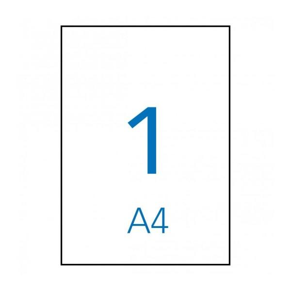 Apli Etiquetas Permanentes Blancas 210 x 297 mm - 100 Hojas - 01281